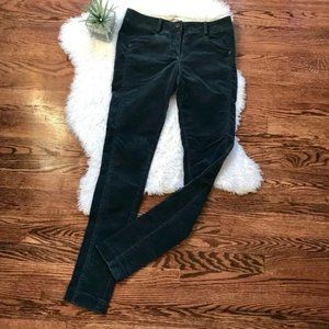 DVF Diane von Furstenberg Blue/Teal Corduroy Slim Jaipur Pants